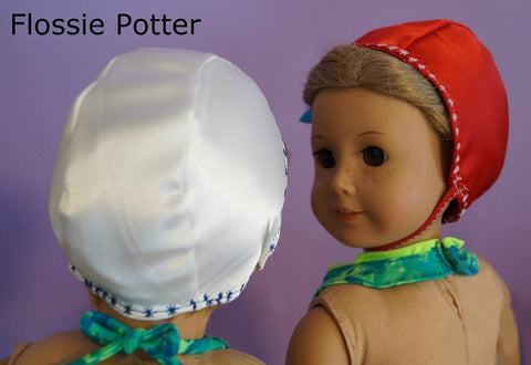 Flossie Potter 18 Inch Historical 1950s Swimsuit and Retro Swim Cap Bundle 18" Doll Clothes Pattern larougetdelisle