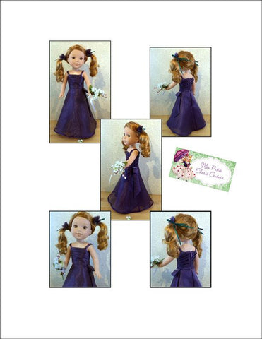 Mon Petite Cherie Couture WellieWishers Emerald Beauty Dress 14.5" Doll Clothes Pattern larougetdelisle