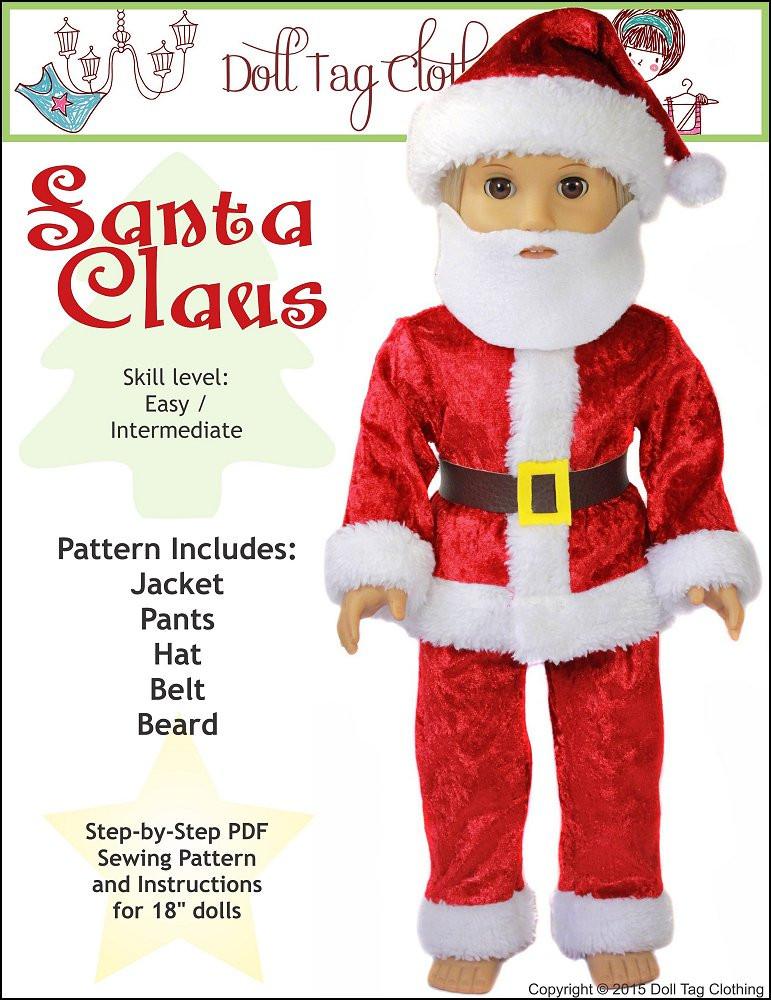 santa clothes doll