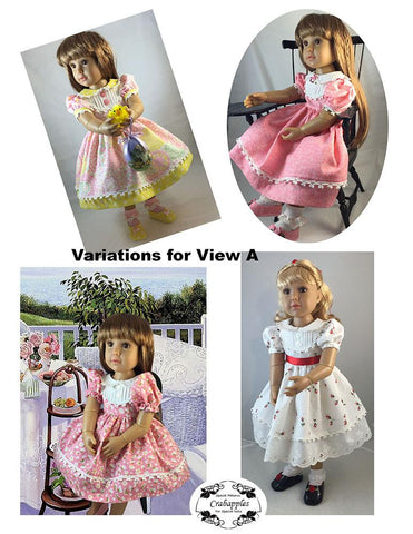 Crabapples Kidz n Cats School Girl Dresses Pattern for Kidz N Cats Dolls larougetdelisle