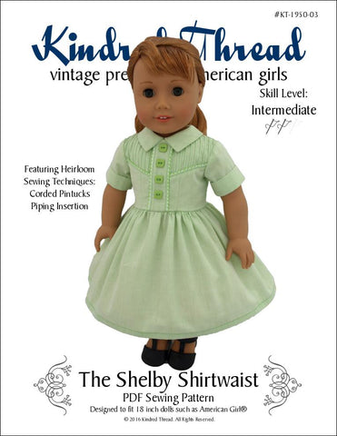 Kindred Thread 18 Inch Historical The Shelby Shirtwaist 18" Doll Clothes larougetdelisle
