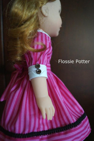 Flossie Potter WellieWishers Joni's Uptown Dress 14.5" Doll Clothes Pattern larougetdelisle