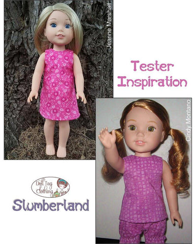 Doll Tag Clothing WellieWishers Slumberland 14.5" Doll Clothes Pattern larougetdelisle