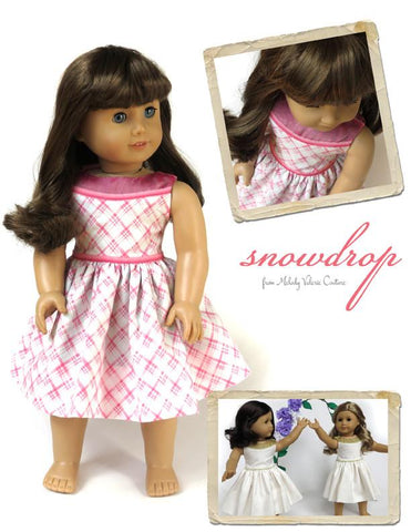 Melody Valerie Couture 18 Inch Modern Snowdrop Dress 18" Doll Clothes larougetdelisle