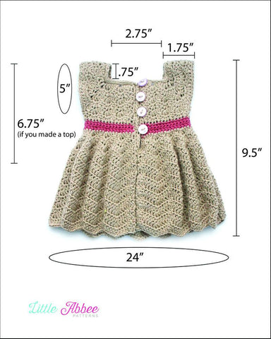 Little Abbee Crochet Sunrise Sunday Dress Crochet Pattern larougetdelisle