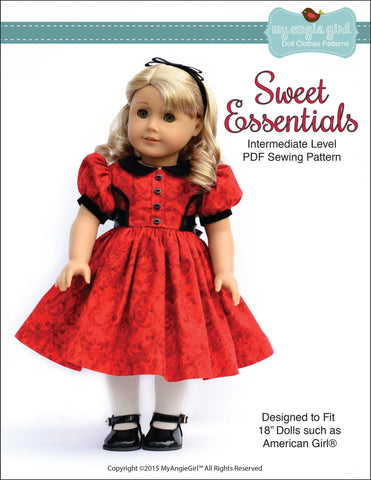 My Angie Girl 18 Inch Modern Sweet Essentials Dress 18" Doll Clothes larougetdelisle