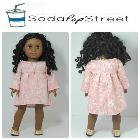 Soda Pop Street 18 Inch Modern The Swing Dress 18" Doll Clothes Pattern larougetdelisle
