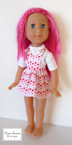 Karen Lorraine Design Les Cheries Tyrol Pattern for Les Cheries Dolls larougetdelisle