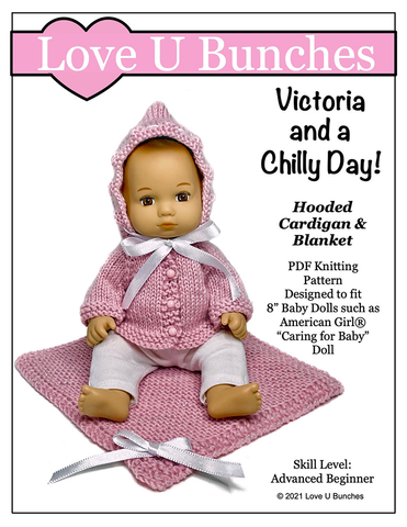 Love U Bunches Victoria Goes To Grandma S House Knitting Pattern For 8 Inch Baby Dolls Pixie Faire