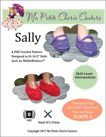 Mon Petite Cherie Couture WellieWishers Sally 14.5" Doll Clothes Crochet Pattern larougetdelisle