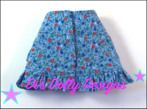 Di's Dolly Designs WellieWishers Criss Cross Skirt 14-14.5" Doll Clothes Pattern larougetdelisle