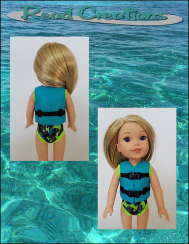 Read Creations WellieWishers Life Jacket 14-14.5" Doll Clothes Pattern larougetdelisle