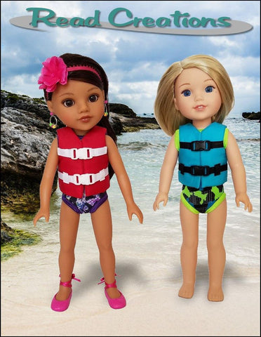 Read Creations WellieWishers Life Jacket 14-14.5" Doll Clothes Pattern larougetdelisle