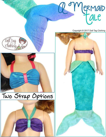 Doll Tag Clothing WellieWishers A Mermaid Tale for 13-14.5" Dolls larougetdelisle