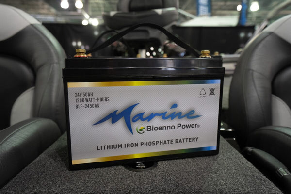 LifePO4 battery from Bioenno Power on a boat