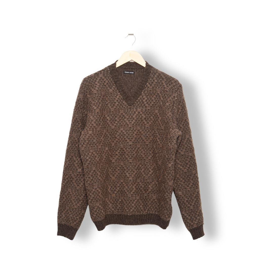 Frank Leder Bronze Weave Wool Shirt brown – trueffelschwein