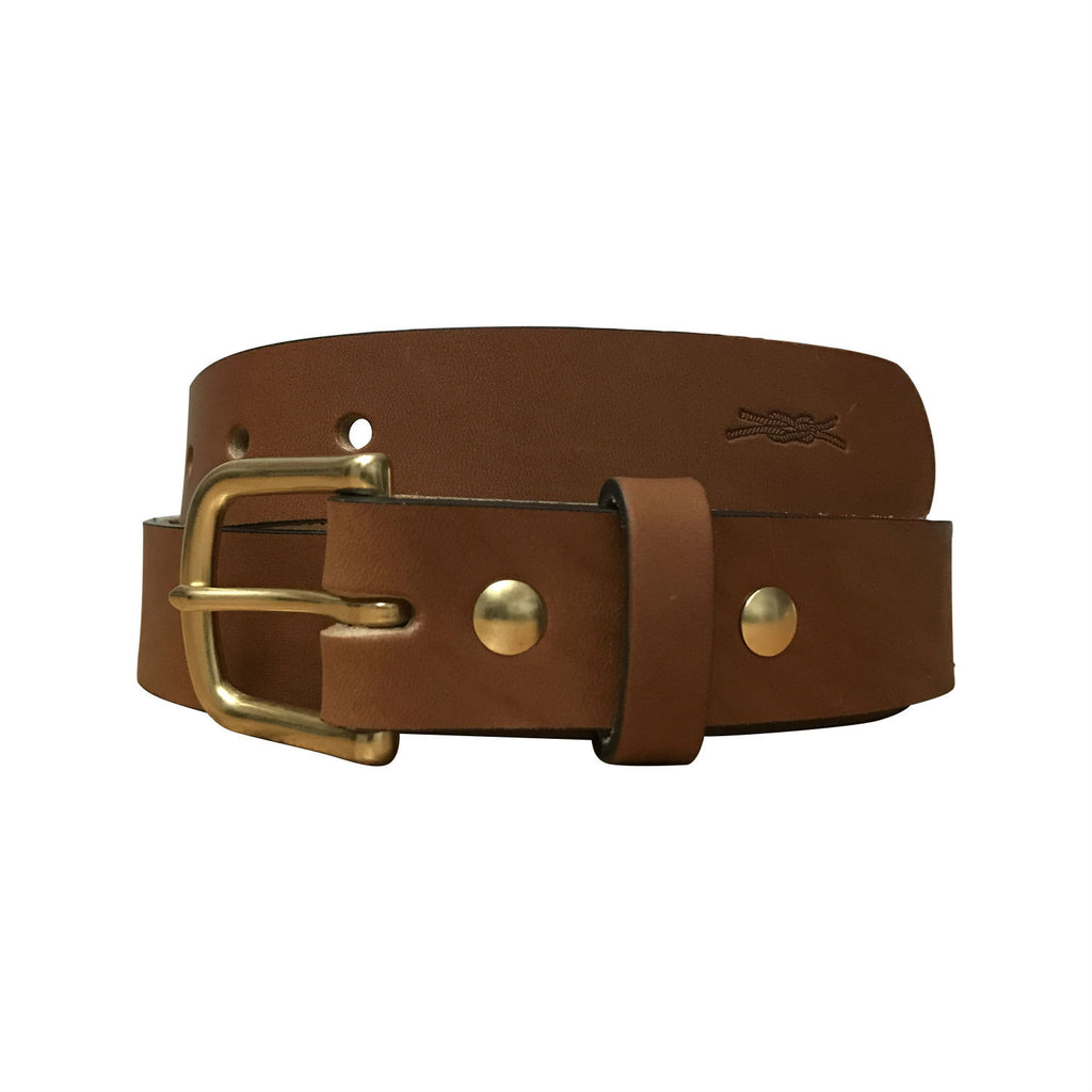 Leather Heritage Belt - Light Brown | Knot Clothing & Belt Co
