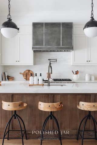Modern sustainable kitchen counter