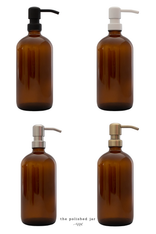 Thepolishedjar-glass-bottle-soap-dispensers-pump