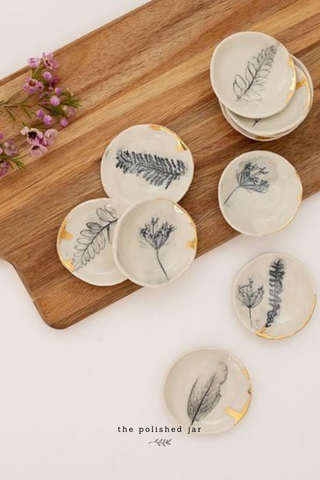 The Polished Jar Botanical Ring Tray