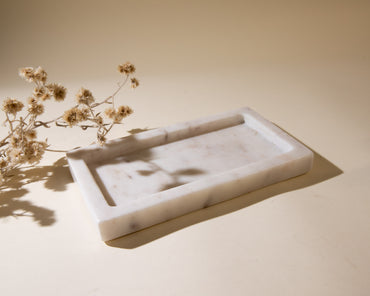 The Laurel Marble Tray