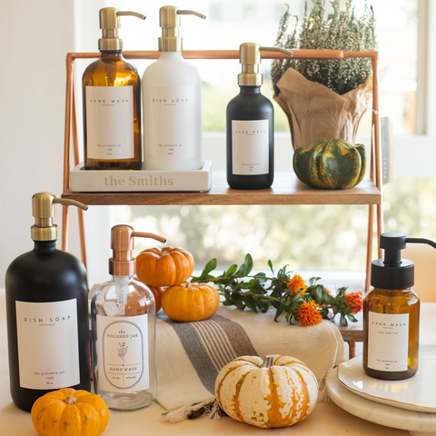 The Polished Jar Plastic and Glass Bottle Dispensers