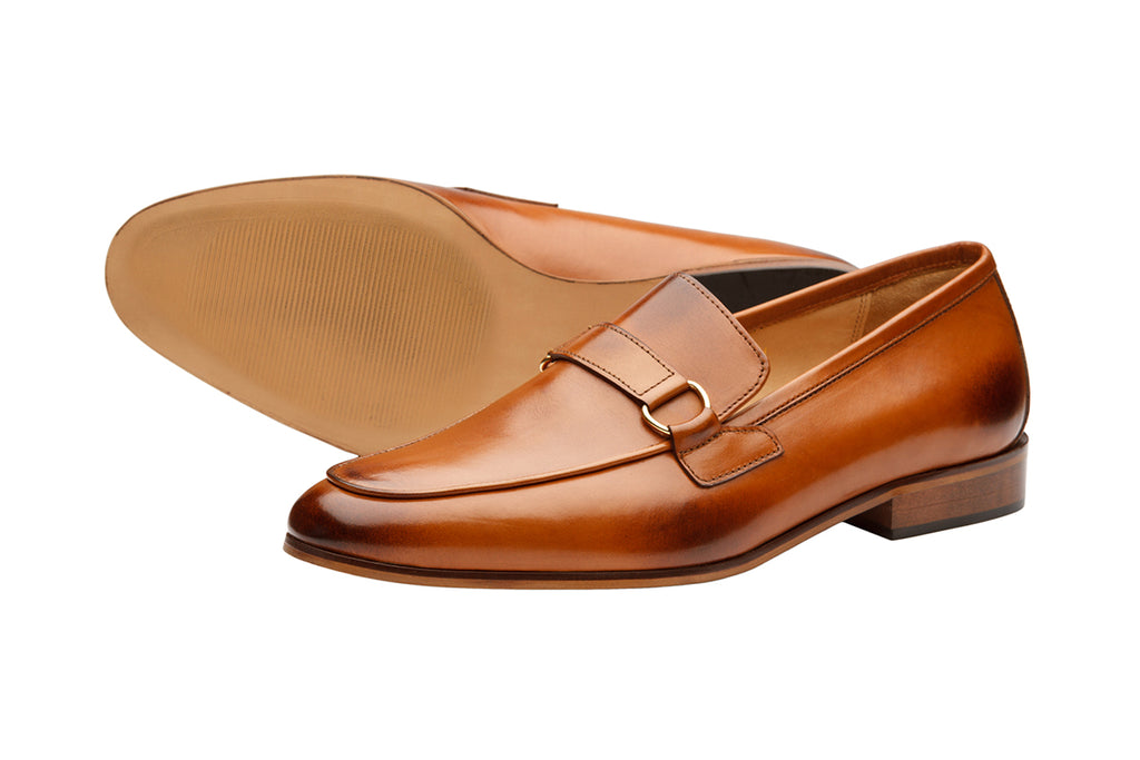 Apron Loafer With Trims -Tan – OneHugeStep