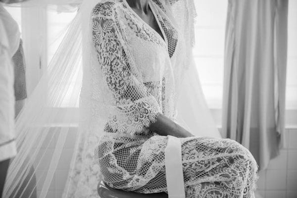 Snezana Markoski Leah Long Lace Bridal Robe Homebodii