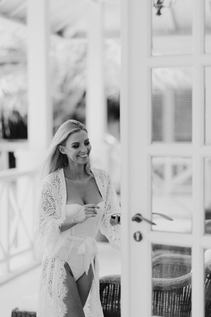 Hannah Polites Pre-wedding lace robe