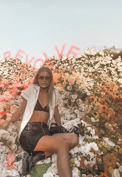 coachella flower wall