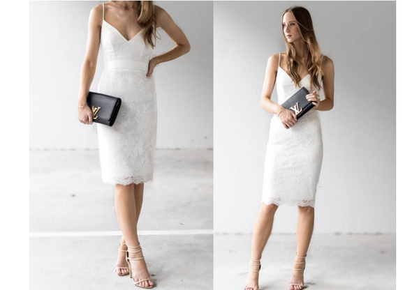 HBSHE dress From Luxe With Love white lace dress