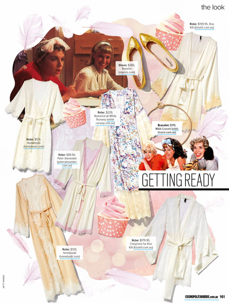 Cosmo Bride, Ingrid Bonnor, Bridal Robes, Bridesmaid Robes, HBSHE, Homebodii
