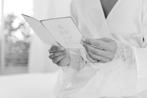 Pretty bridal robe