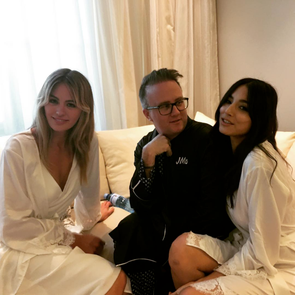 Jmo, Bridget Malcolm and Jessica Gomes in homebodii robes