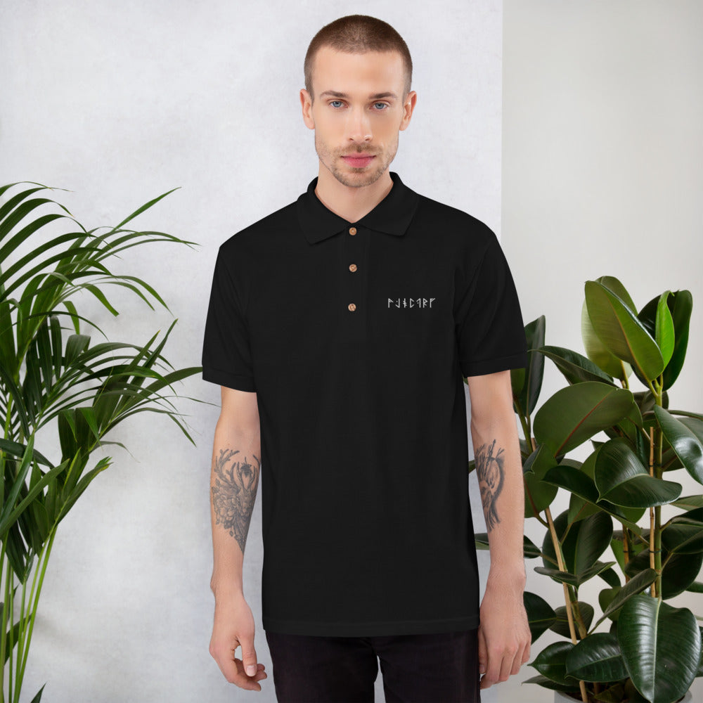 Download Futhark Embroidered Polo Shirt Fuscare Artistic Fellowship