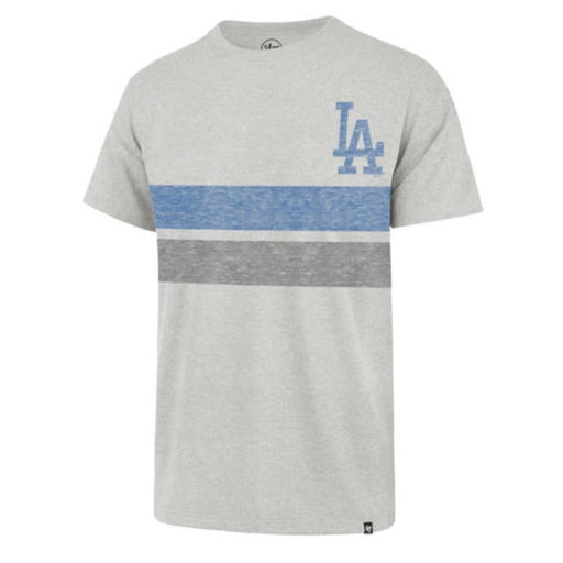 47 Men's Los Angeles Dodgers Grey Triple Down Franklin Long Sleeve