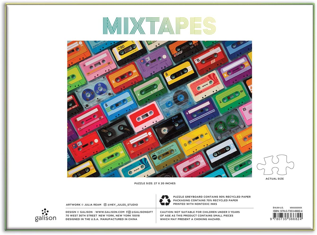 Mixtapes 1000 Piece Puzzle