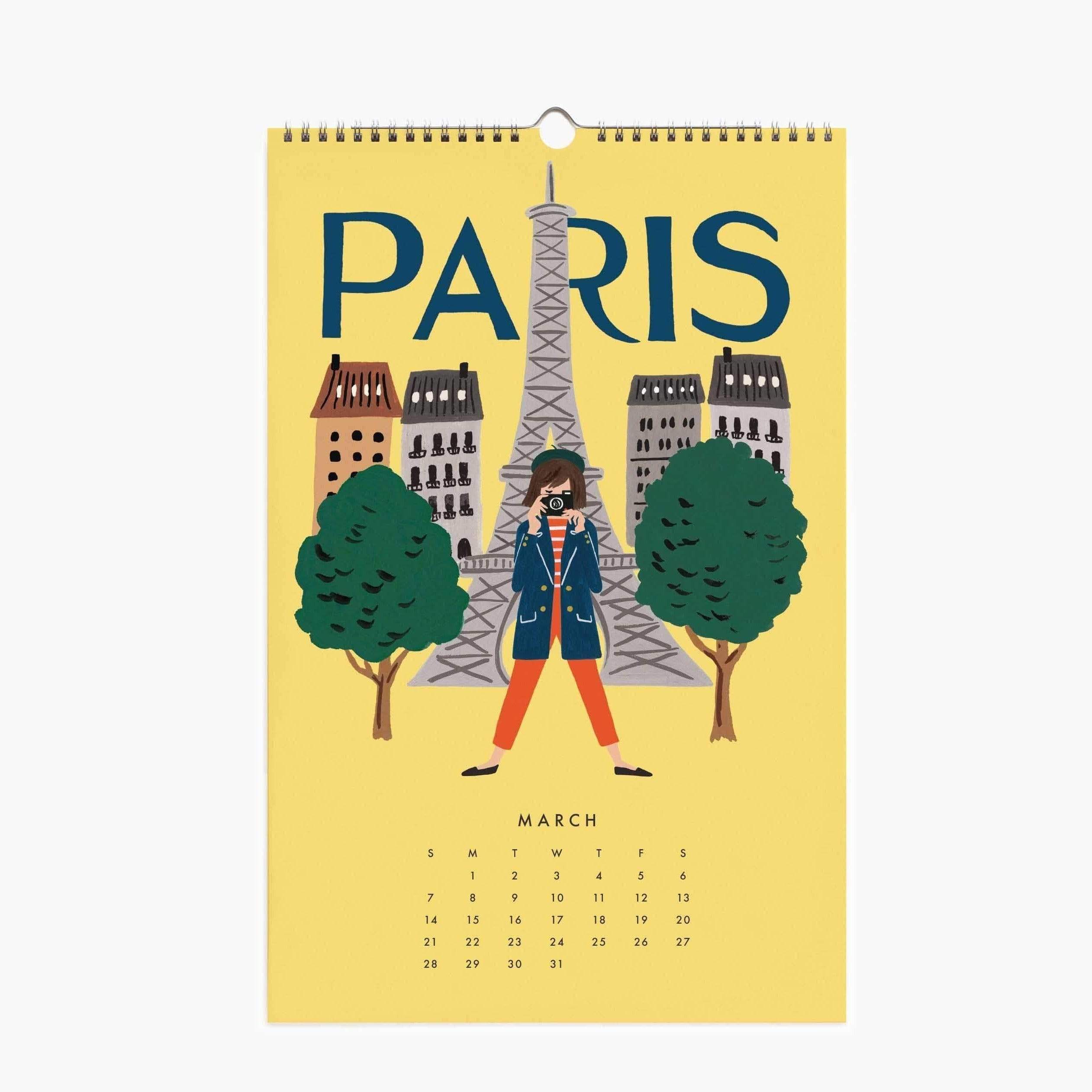 Rifle Paper Co 2021 Explore the World Wall Calendar | LOCAL FIXTURE