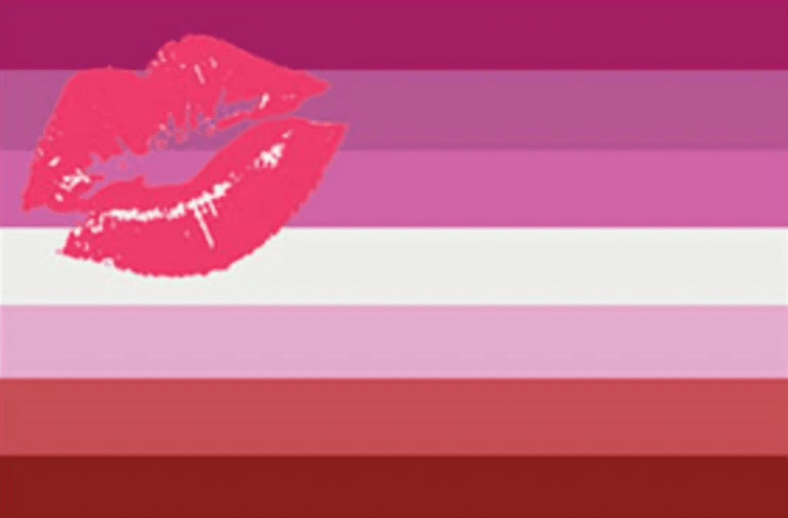 Lgbtq Lipstick Lesbian Pride Flag 3x5 With Grommets 6085