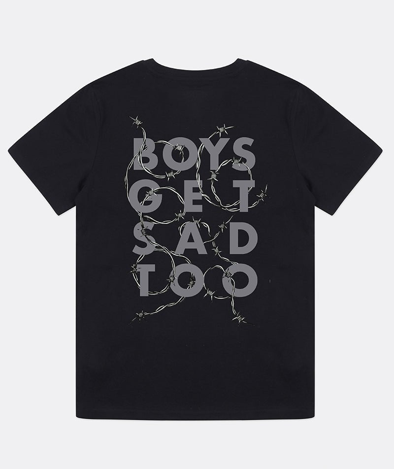 PIZZA TEE BLACK – Boys Get Sad Too