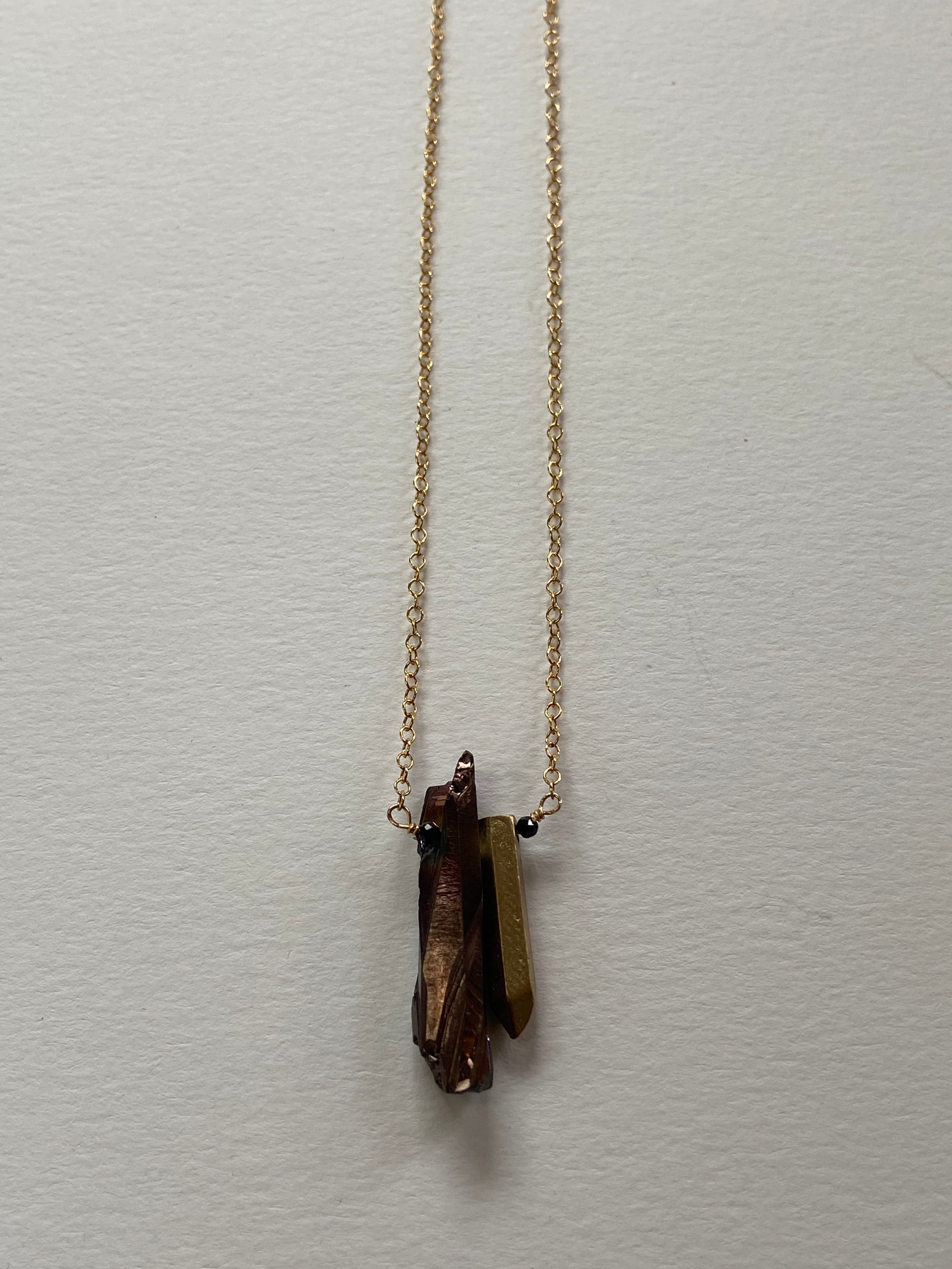 Asymmetrical Crystal Pendant