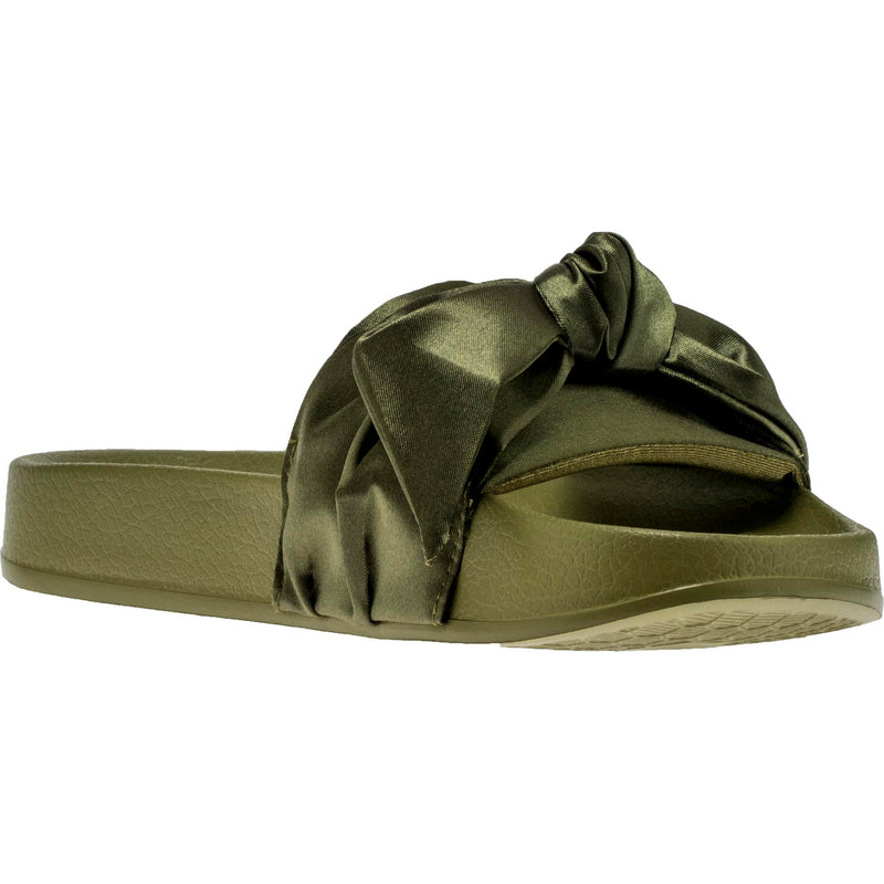 olive green puma slides