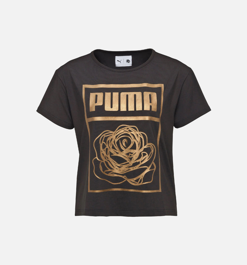 black and gold puma shirt womens