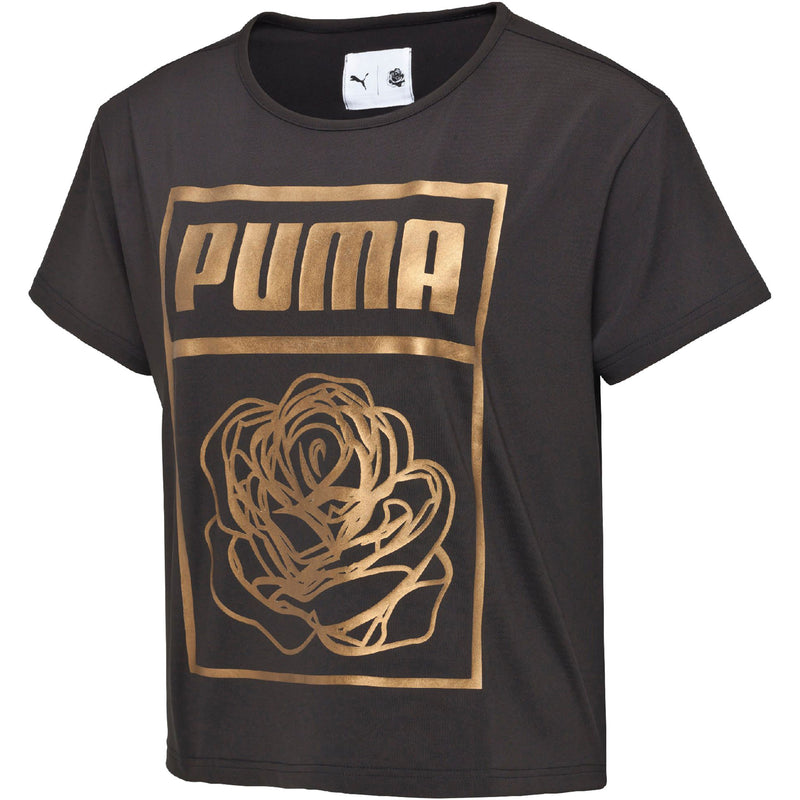 black and rose gold puma shirt
