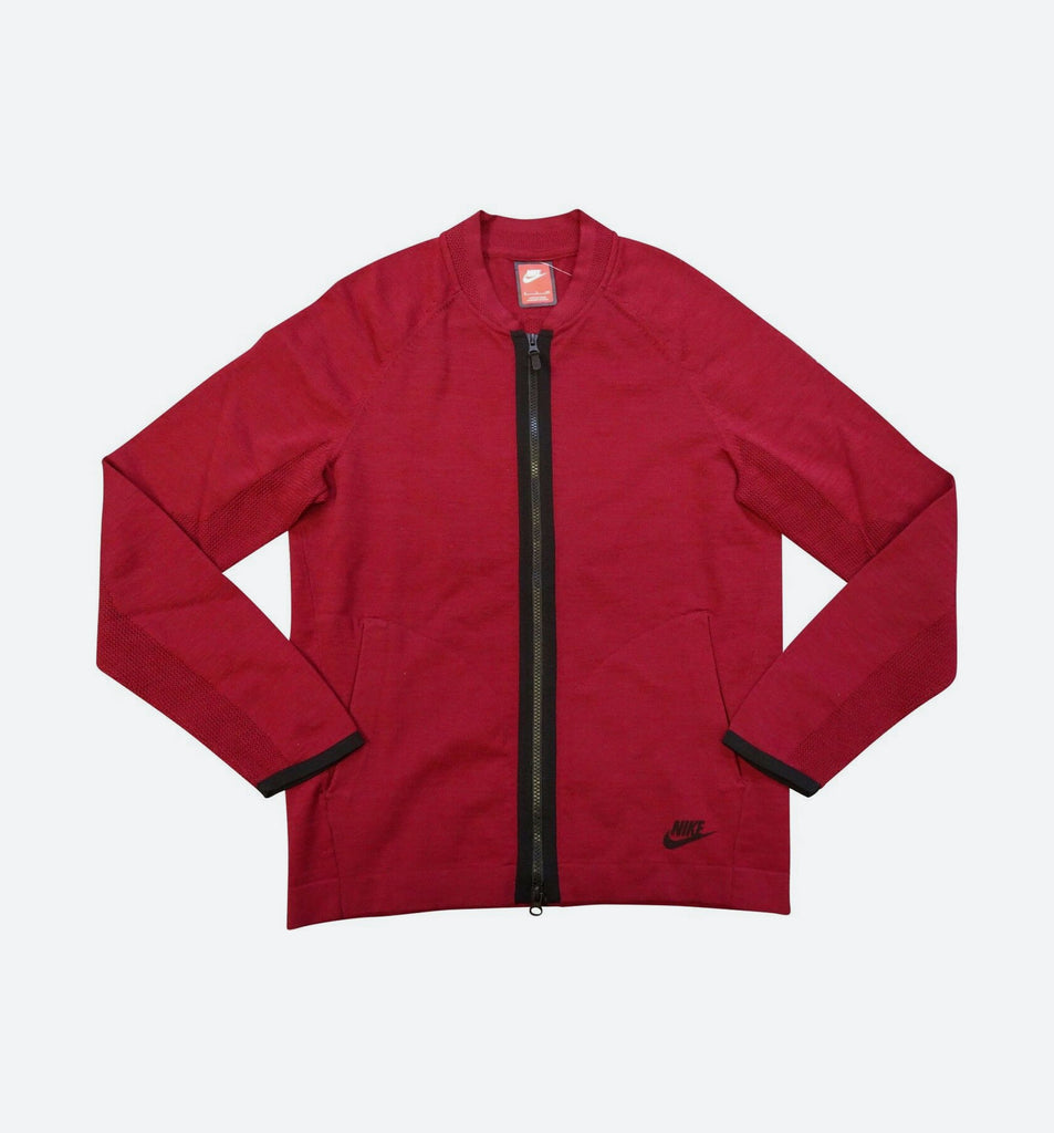 nike windbreaker mens red and black