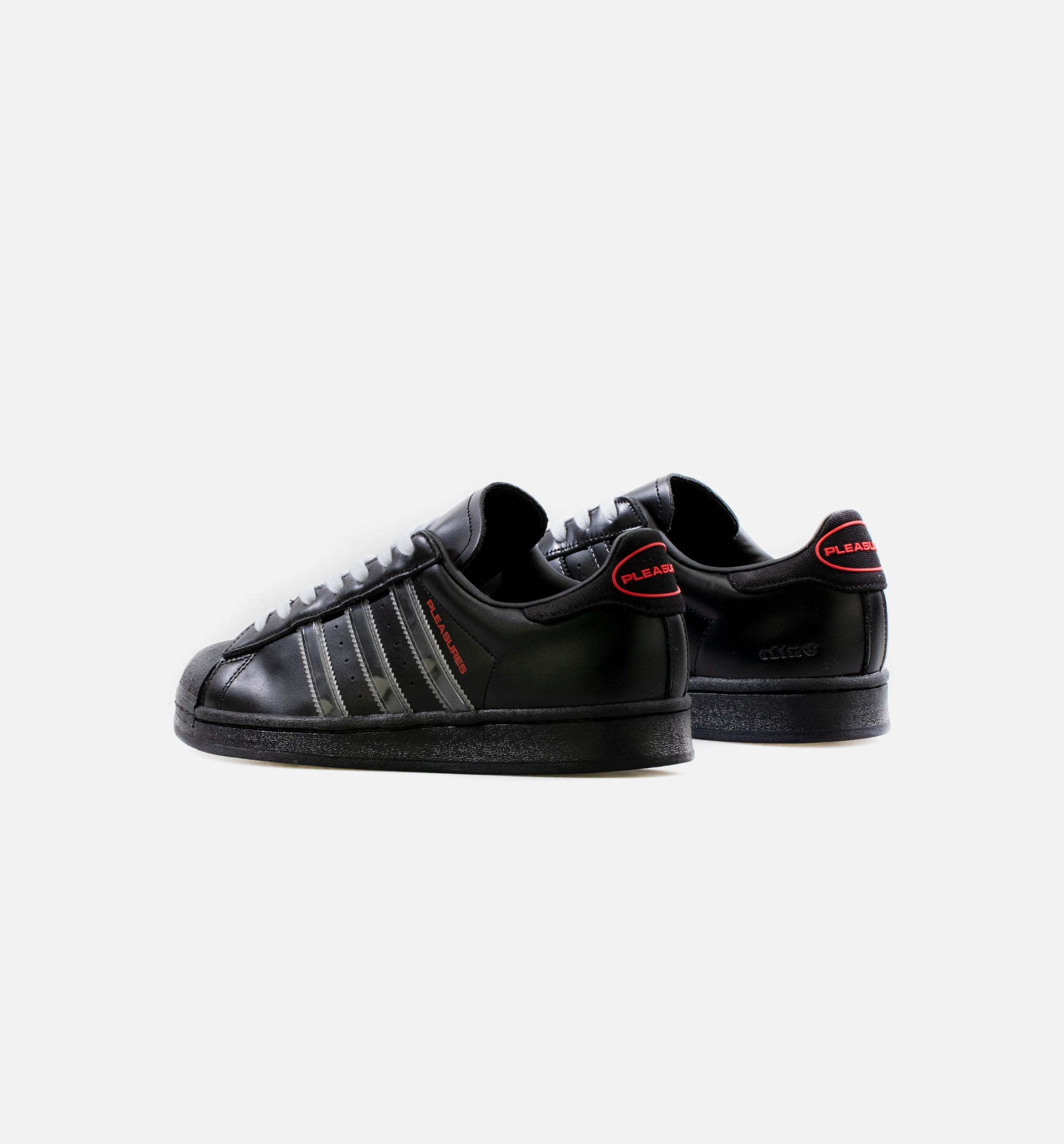 Adidas Consortium GY5691 adidas Consortium X Pleasures Superstar Shoe - Black/White – ShopNiceKicks.com