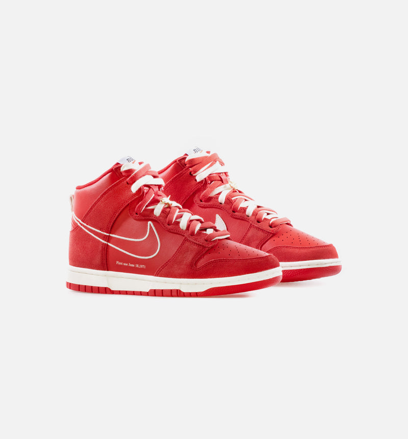 nike dunk high se university red/sail