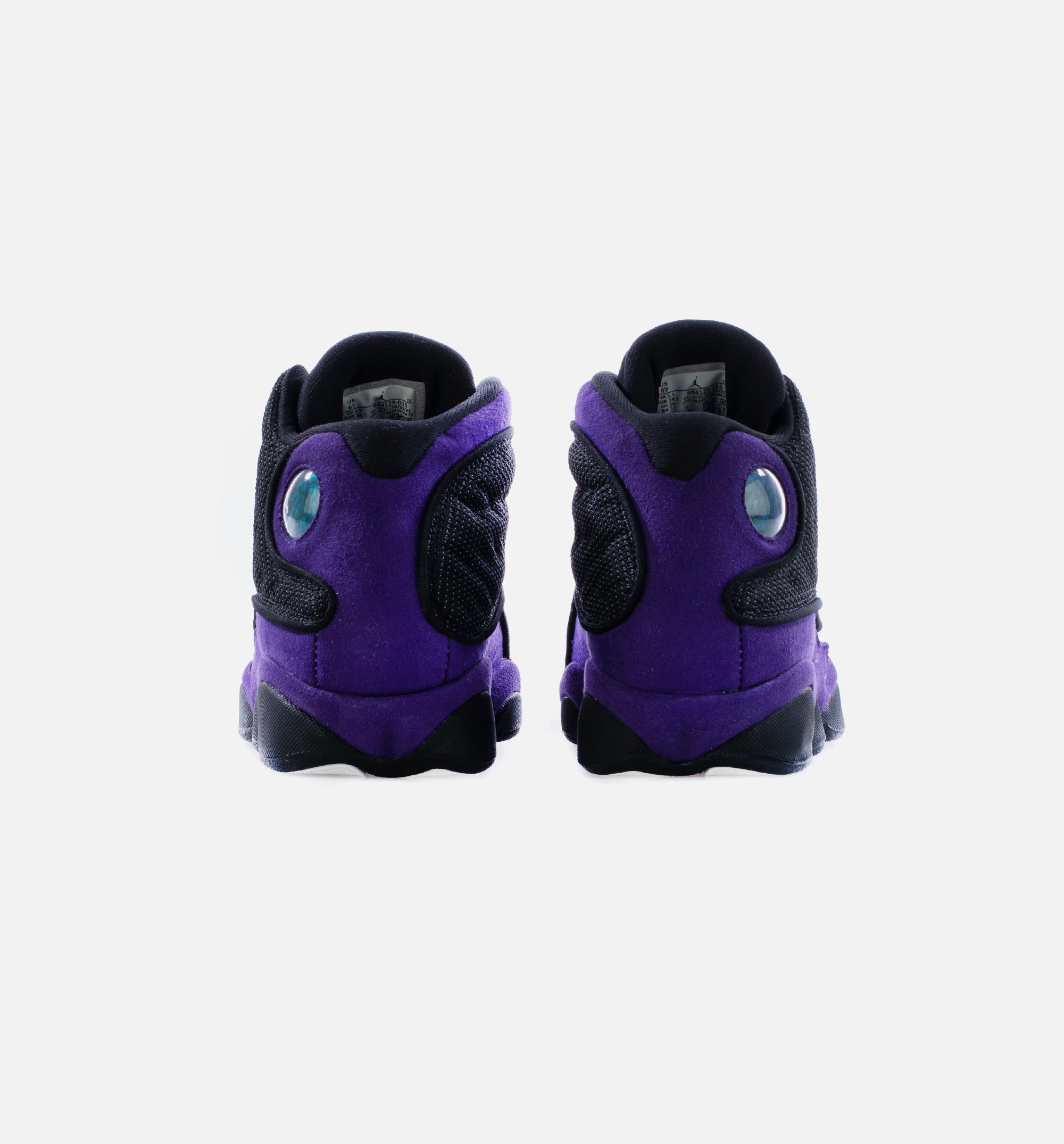 jordan 13 black white purple