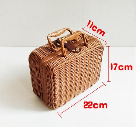 square woven bag