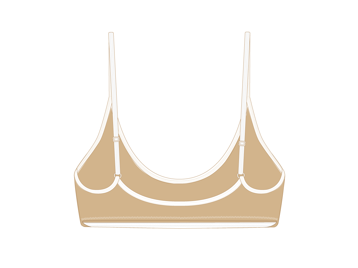 Laos Tan Bralette Top – Boutine LA